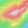 Mapa topográfico Tschirgant, altitude, relevo
