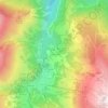 Mapa topográfico Les Granges, altitude, relevo