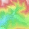 Mapa topográfico La Bolline, altitude, relevo