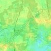 Mapa topográfico La Motte Pétrée, altitude, relevo