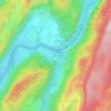Mapa topográfico Coiselet, altitude, relevo