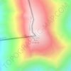 Mapa topográfico Cerro El Toro, altitude, relevo
