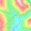 Mapa topográfico Llaclla, altitude, relevo