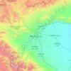 Mapa topográfico Kashgar Prefecture, altitude, relevo