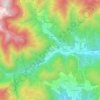Mapa topográfico Convalle, altitude, relevo
