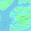 Mapa topográfico Scanlonville, altitude, relevo