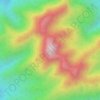 Mapa topográfico Buntu Lantangunta, altitude, relevo