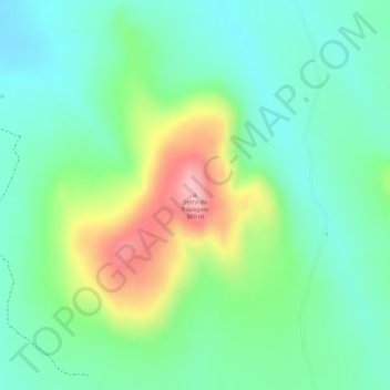 Mapa topográfico Serra do Papagaio, altitude, relevo