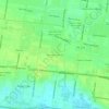 Mapa topográfico Bentsen Colonia, altitude, relevo