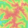Mapa topográfico La Martingue, altitude, relevo