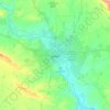 Mapa topográfico الموصل, altitude, relevo