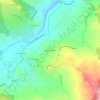 Mapa topográfico Poggio Gattone, altitude, relevo