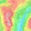Mapa topográfico Lecy, altitude, relevo