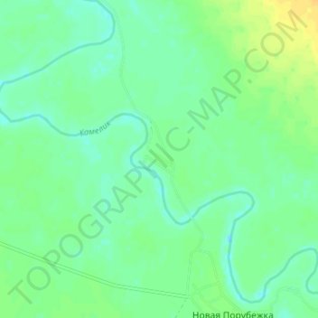 Mapa topográfico Еремино, altitude, relevo
