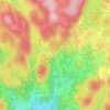 Mapa topográfico Beaumont-du-Lac, altitude, relevo