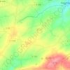 Mapa topográfico La Roulandière, altitude, relevo