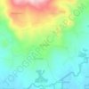 Mapa topográfico Wanagiri, altitude, relevo
