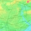 Mapa topográfico Southall, altitude, relevo
