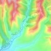 Mapa topográfico Lavelan, altitude, relevo