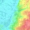 Mapa topográfico La Tronière du Guineau, altitude, relevo