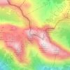 Mapa topográfico Monte Cavallo (Pastore), altitude, relevo