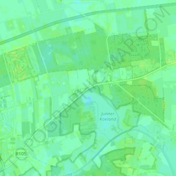 Mapa topográfico Hoogengraven, altitude, relevo