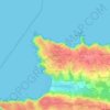 Mapa topográfico Trouguer, altitude, relevo