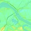 Mapa topográfico Teluk Kenali, altitude, relevo