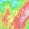 Mapa topográfico Caroi, altitude, relevo