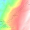 Mapa topográfico Quebrada Larga, altitude, relevo