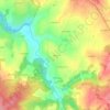 Mapa topográfico Royer, altitude, relevo