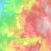 Mapa topográfico Le Bouchet, altitude, relevo