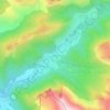 Mapa topográfico La Jarjatte, altitude, relevo