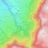 Mapa topográfico Les Combes, altitude, relevo