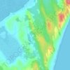 Mapa topográfico Ilha de Inhaca, altitude, relevo