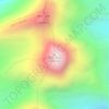 Mapa topográfico Buni Zom, altitude, relevo