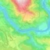 Mapa topográfico Grésin, altitude, relevo