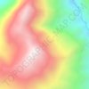 Mapa topográfico Las Alamos, altitude, relevo