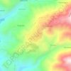 Mapa topográfico Cuajone, altitude, relevo