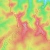 Mapa topográfico Mount McQuoid, altitude, relevo
