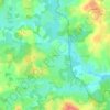 Mapa topográfico Coulignat, altitude, relevo