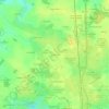Mapa topográfico Bellenoue, altitude, relevo