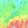Mapa topográfico Okehampton, altitude, relevo
