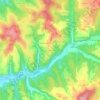 Mapa topográfico Les Sommeries, altitude, relevo