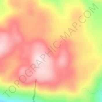 Mapa topográfico Chiloé, altitude, relevo