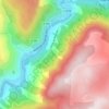 Mapa topográfico Gorges du Tarn, altitude, relevo