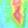 Mapa topográfico Alto das Penas Grandes, altitude, relevo