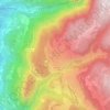 Mapa topográfico Avelengo di Sopra, altitude, relevo