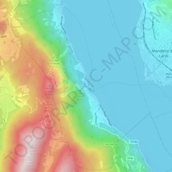 Mapa topográfico Onno, altitude, relevo