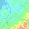 Mapa topográfico Tampa-an, altitude, relevo